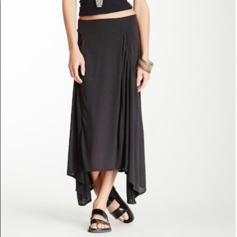 Free People Long flowy black skirt